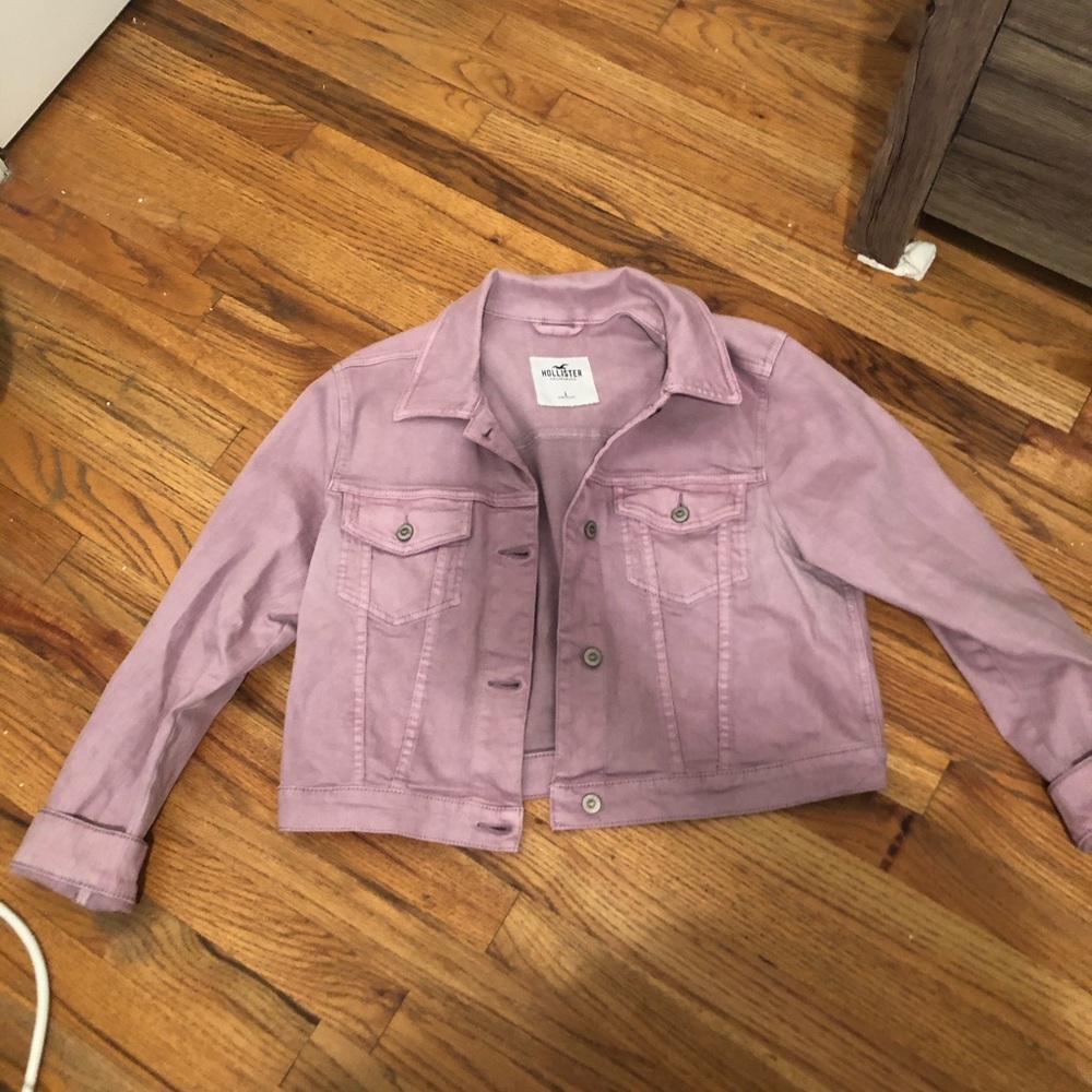 Lavender jean jacket